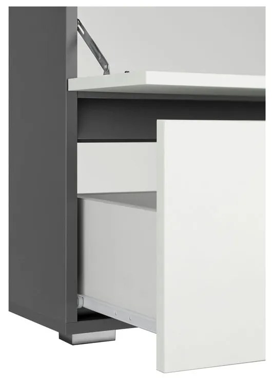 Biało-antracytowa szafka pod umywalkę 60x55 cm Wisla – Støraa