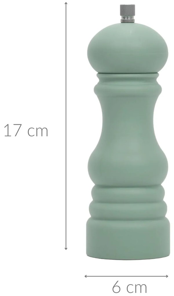 Młynek do pieprzu z tworzywa sztucznego, Ø 6 x 17,5 cm