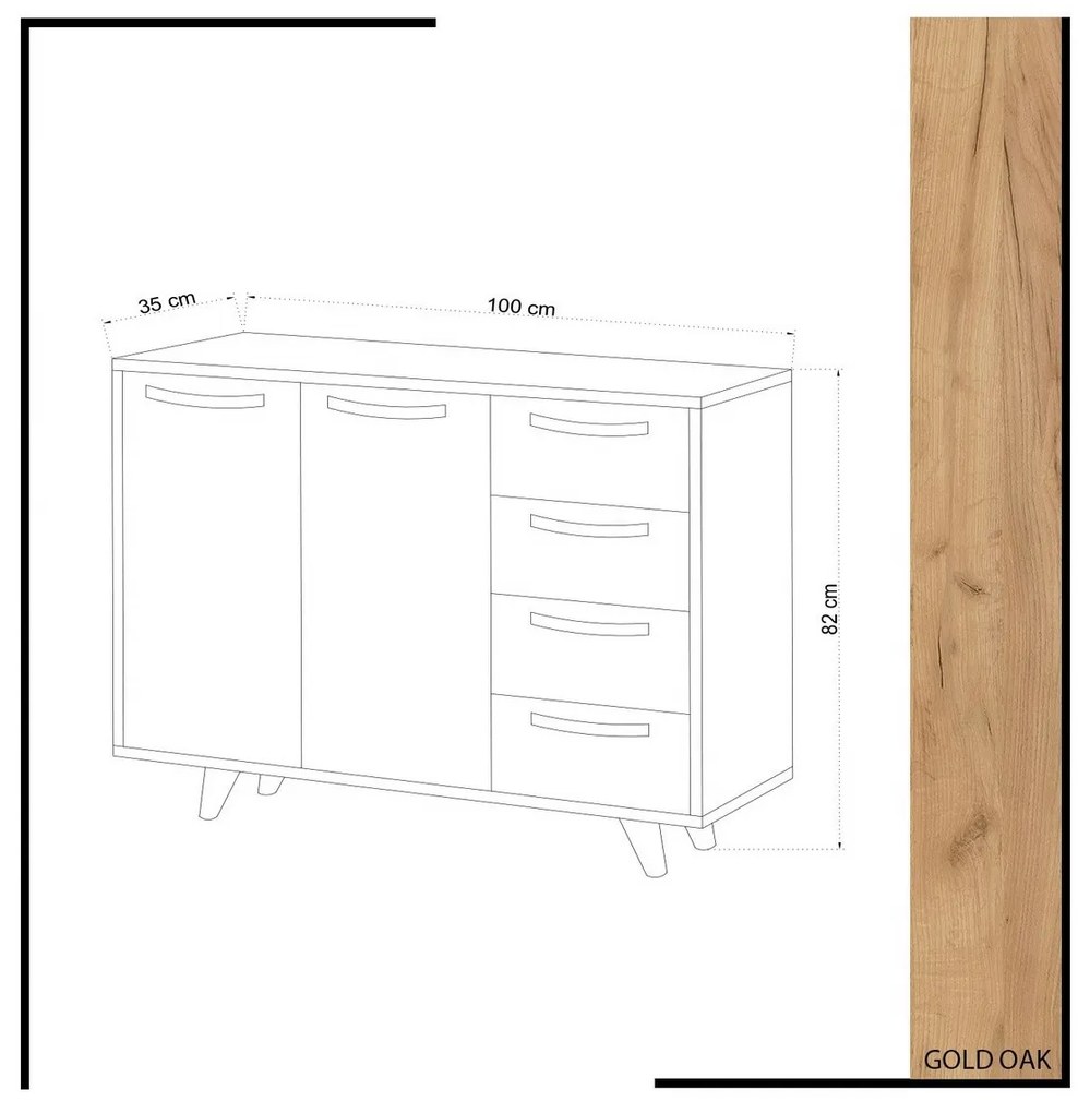 Szafka Waga Oak and White