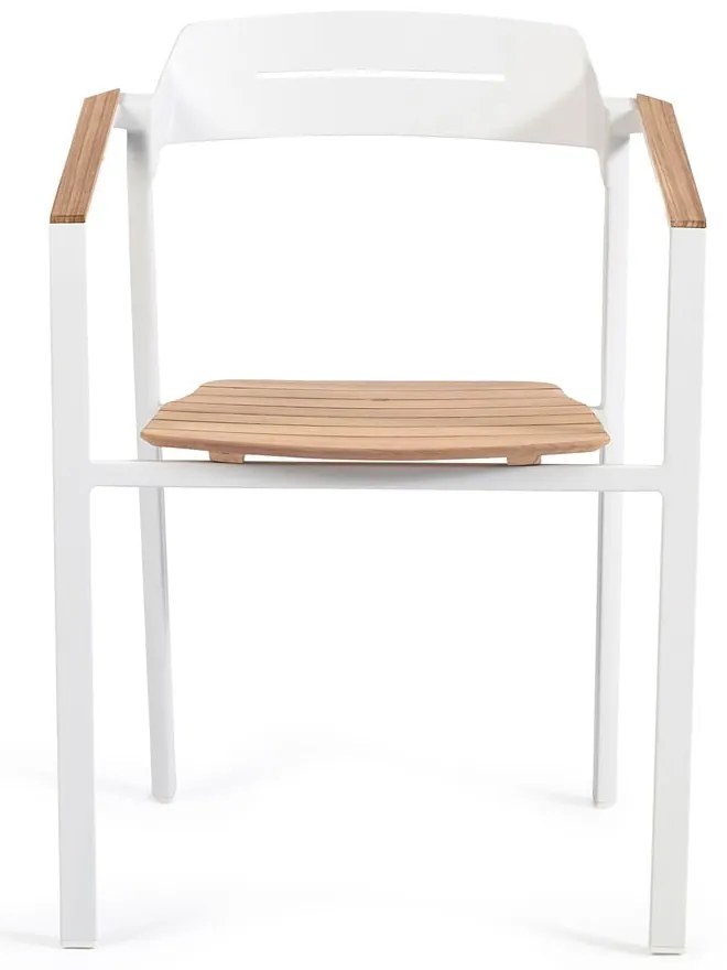 Białe metalowe krzesło ogrodowe Icon – Diphano