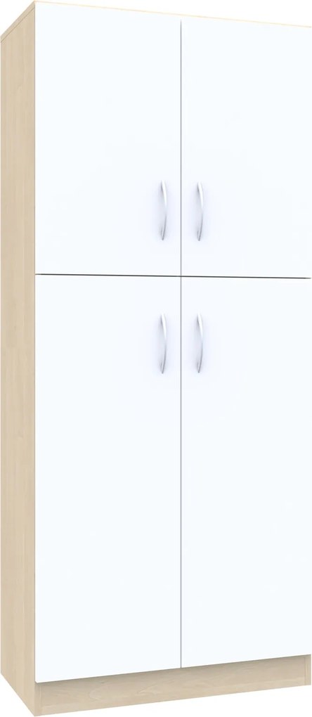 Szafa biurowa aktowa na klucz Simple, 80x40x185 cm, index 80-5P-2F3-2F2