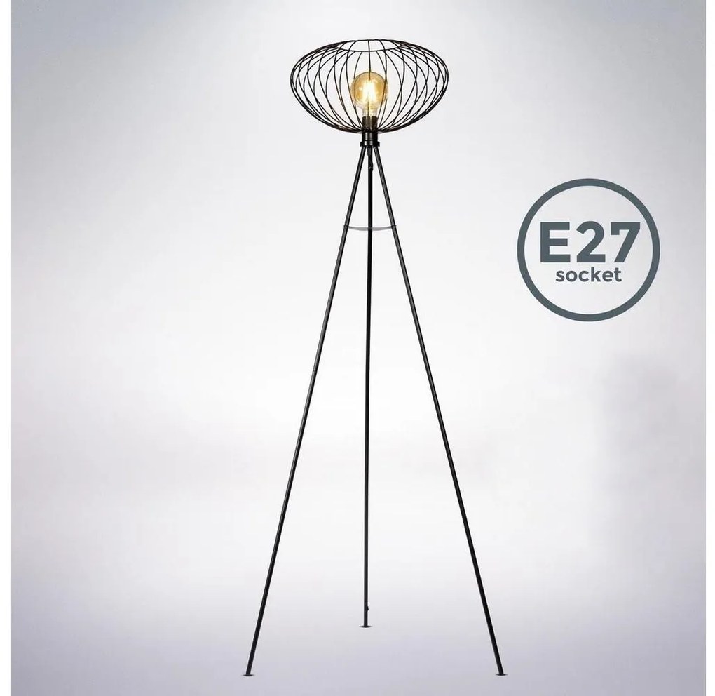 B.K. Licht 1470 - Lampa podłogowa RETRO 1xE27/40W/230V