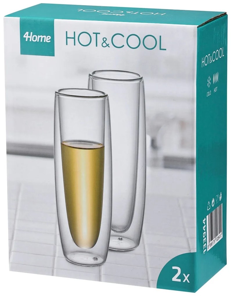 4Home Kieliszek termiczny do szampana Hot&Cool 150 ml, 2 szt.