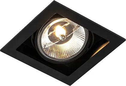 Zestaw 6 Nowoczesna oprawa do wbudowania czarna regulowana 18cm - Artemis 111