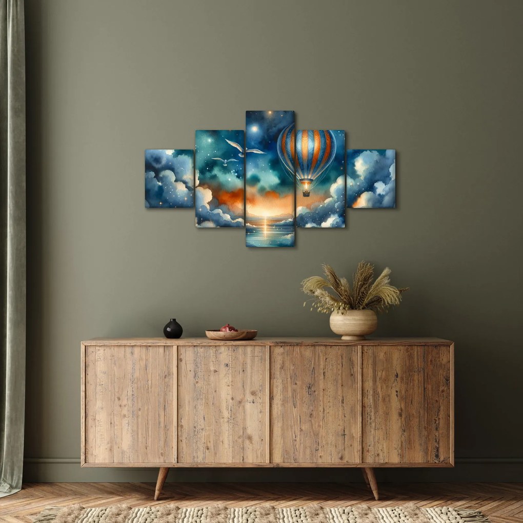 Obraz - Lot pod nocnym niebem (125x70 cm)