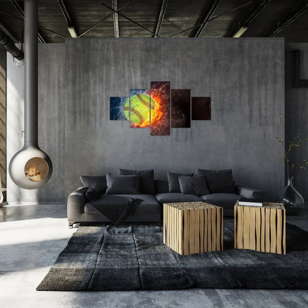 Obraz - Piłka tenisowa (125x70 cm)