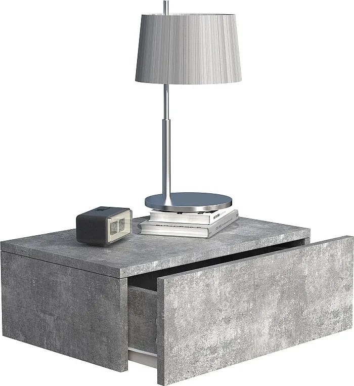 Drewniana ściana wisząca stolik nocny Usal M 45 cm