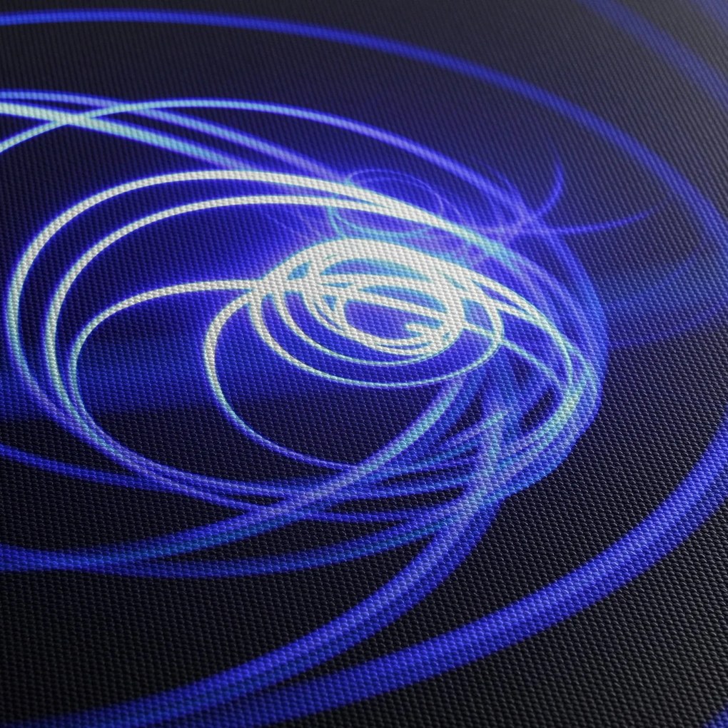 Obraz niebieskich spiral (125x70 cm)