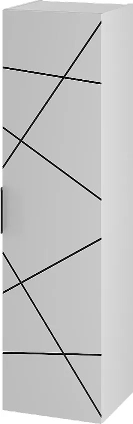 Szafka Łazienkowa Słupek Wysoki 1 Drzwi Biały Mat Wood