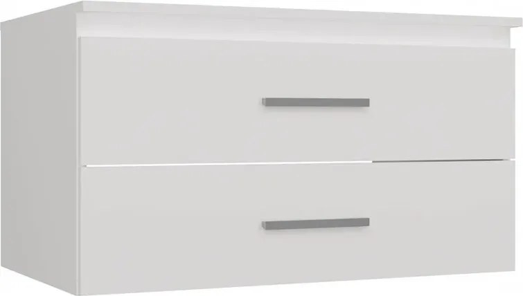 Biała szafka łazienkowa pod umywalkę  80 cm C9-K44