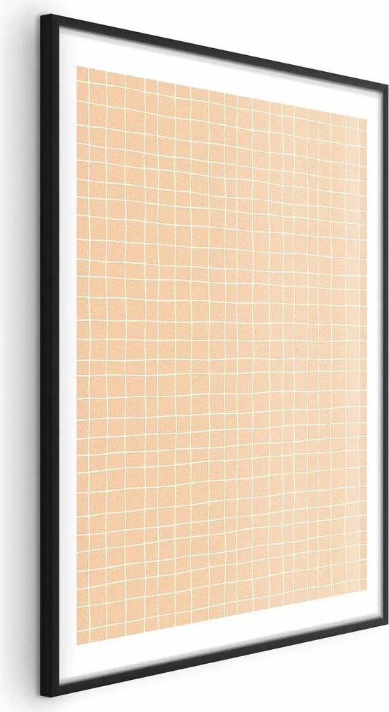 Plakat Linie i szum 21x30 cm z ramą czarną z marginesem ARTGEIST B