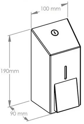 Dozownik mydła w płynie MERIDA 400 ml, czarny