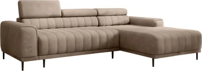 Narożnik CALDO S/MINI Prawostronny z funkcją spania wolnostojąca w tkaninie RUN AGAIN 11 WERSAL