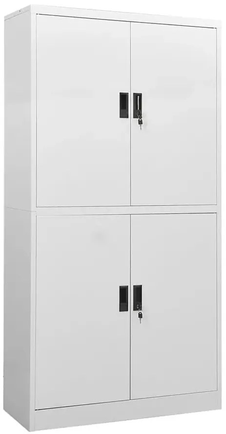 Jasnoszara szafa do biura na segregatory C0-A92