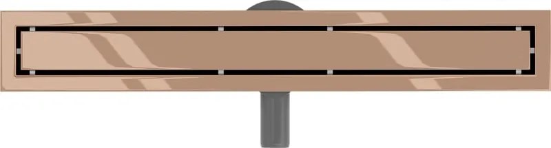 Mexen Flat 360° M13 odpływ liniowy obrotowy 2w1 50 cm, różowe złoto - 1610050-40