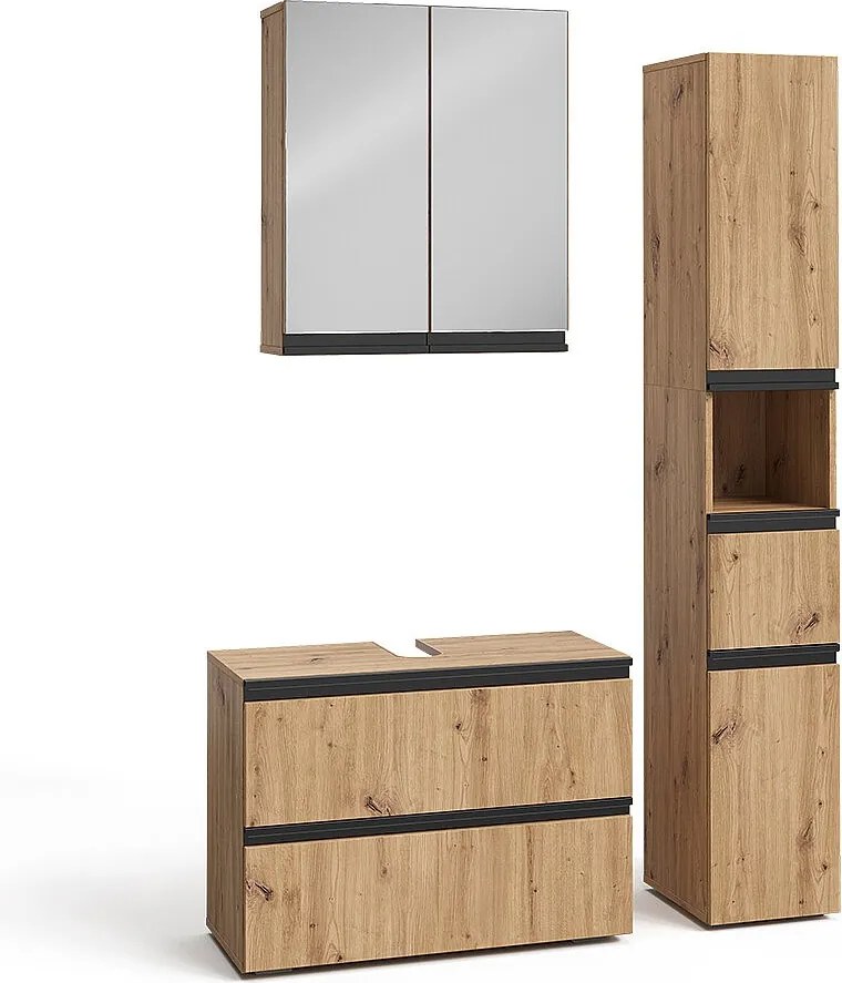 Zestaw mebli łazienkowych rzemieślnik 80x35x58 torren