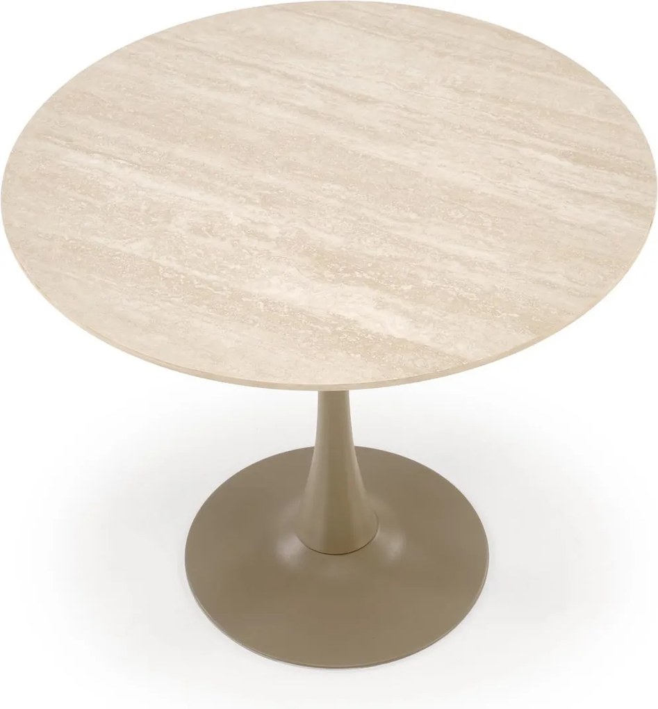 Okrągły stół z blatem ze spieku Tolio Halmar