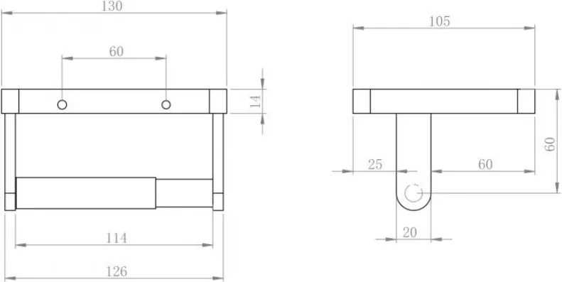 Uchwyt na rolkę papieru toaletowego SDLTPH
