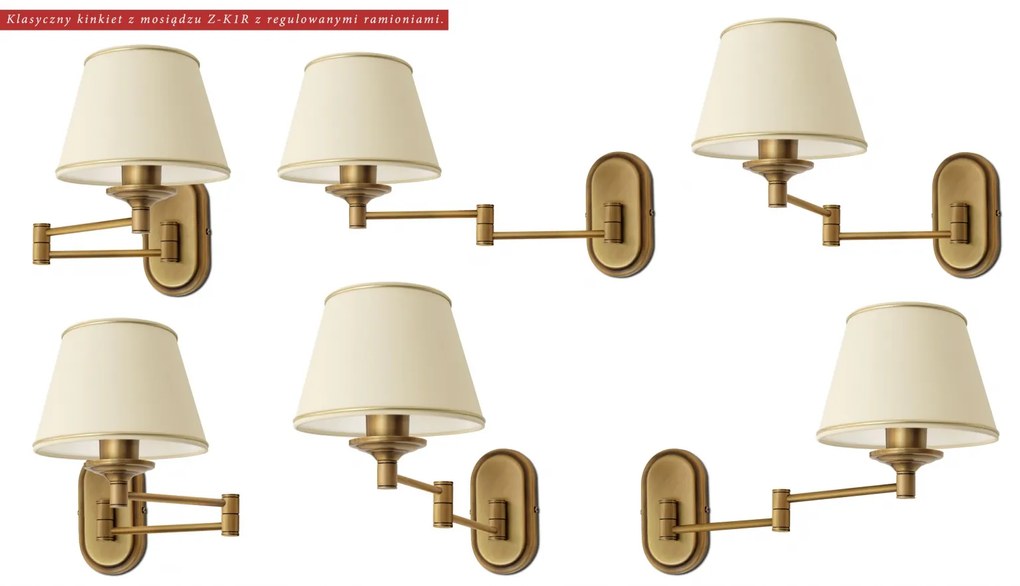 Kinkiet hotelowy z obracanymi ramionami YZ-K1R