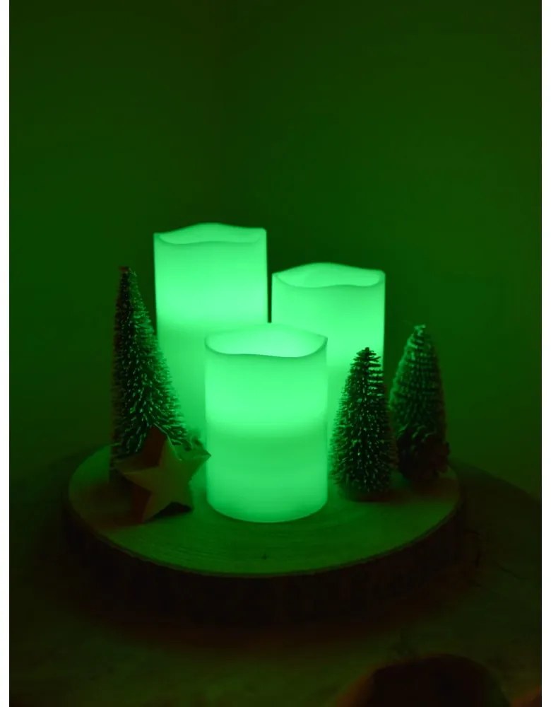 Świeczki LED zestaw 3 szt. (wysokość 10 cm) – Hilight