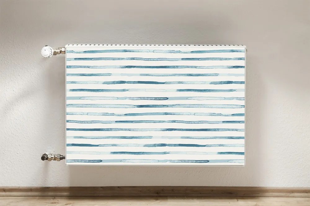 Magnes dekoracjny na kaloryfer Niebieskie linie