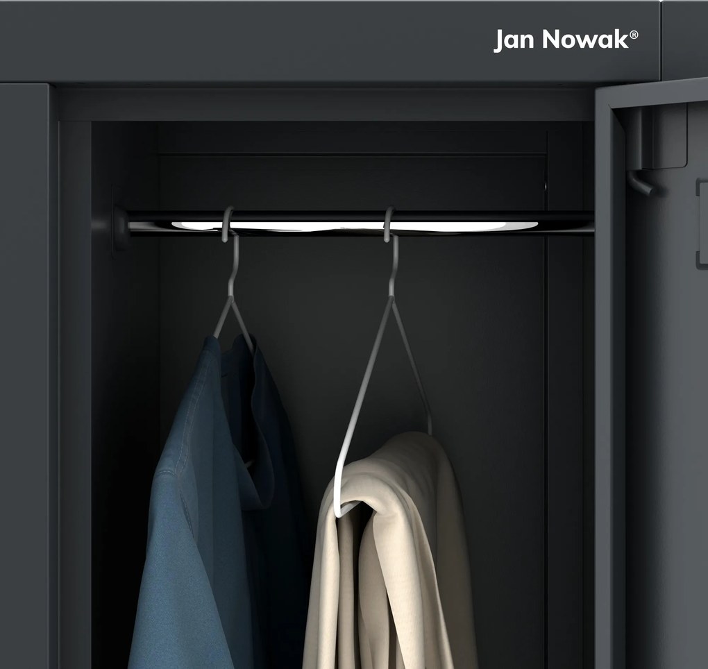 Szafa socjalna 6-skrytkowa Igor 90x45x185 cm, antracyt