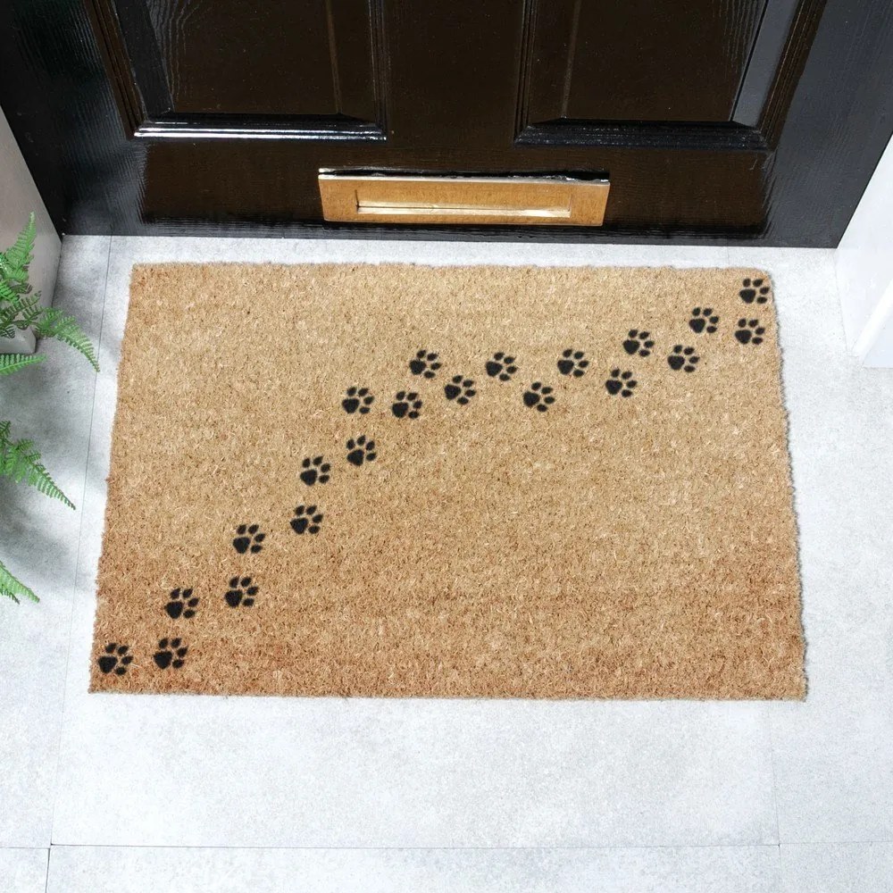 Wycieraczka z włókna kokosowego 40x60 cm Paw Prints – Artsy Doormats