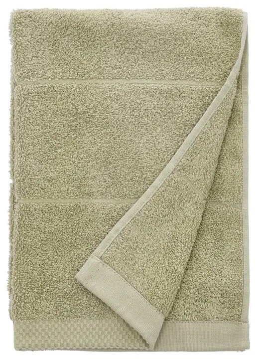 Jasnozielony bawełniany ręcznik kąpielowy frotte 70x140 cm Line – Södahl