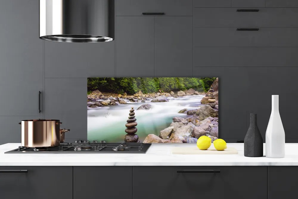 Panel Szklany Dziki Potok w Górskim Lesie