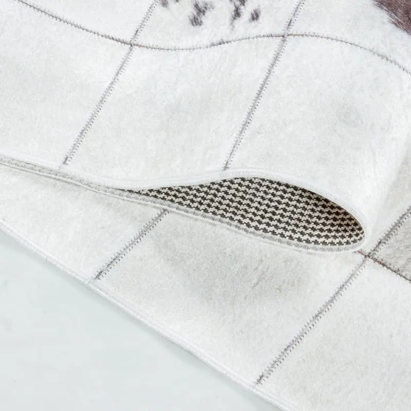 Dywan drukowany antypoślizgowy Fiesta patchwork skóry 200 cm x 290 cm