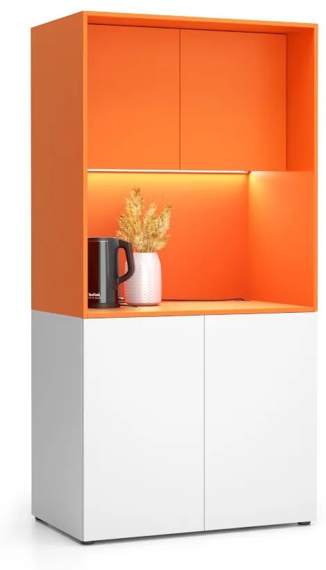 Kuchnia NIKA bez wyposażenia 1000 x 600 x 2000 mm, Pomarańczowy