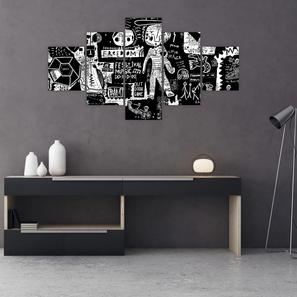 Obraz - Graffiti (125x70 cm)
