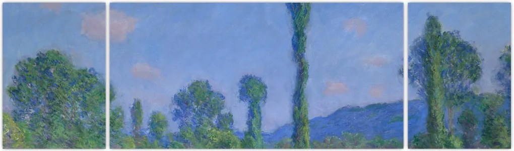 Obraz - Claude Monet, Poppy Field (Giverny), reprodukcje (170x50 cm)