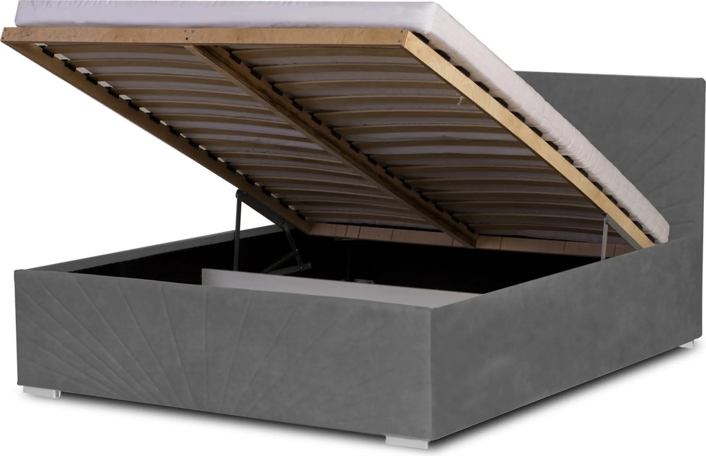 Łóżko OLEG 180x200 cm Capuccino Z materacem