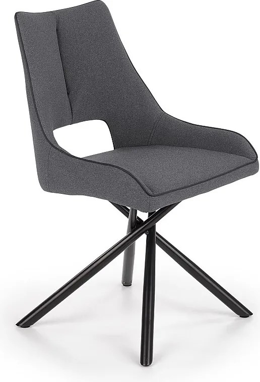 Krzesło tapicerowane K409 ciemnoszare