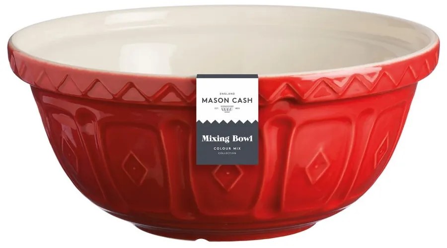 Czerwona misa kamionkowa Mason Cash Mixing, ⌀ 26 cm