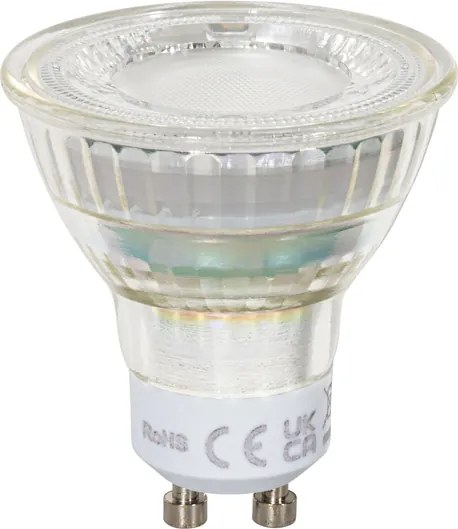 Zestaw 5 przezroczystych żarówek LED GU10 50mm 2.5W 450 lm 2700K