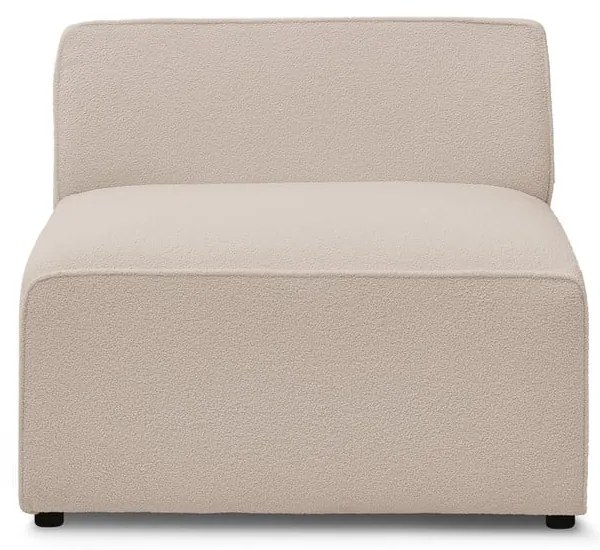 Beżowy moduł sofy z materiału bouclé (moduł środkowy) Megeve – Bobochic Paris