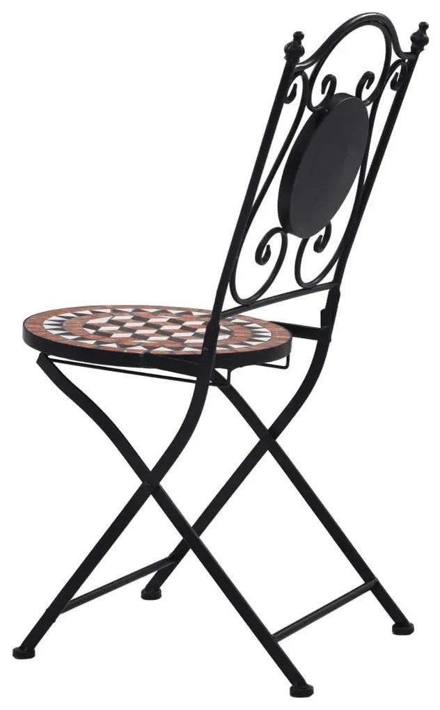 3-cz. ceramiczny, terakotowy zestaw mebli bistro S0-R57