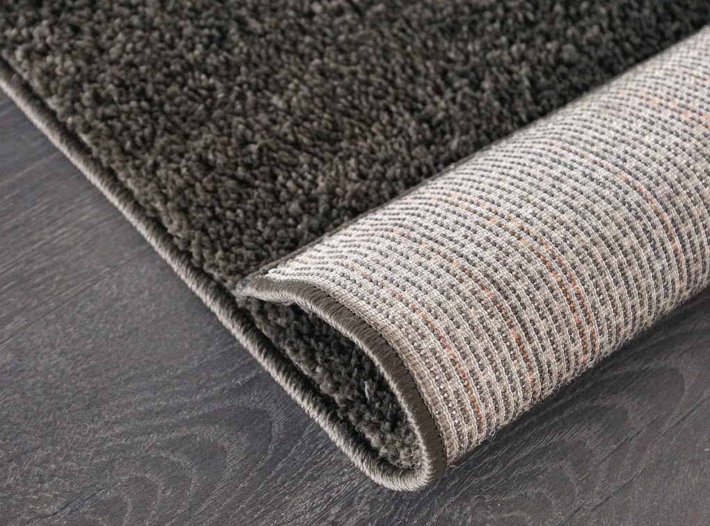 Dywan shaggy Best ciemny brąz 80 cm x 250 cm