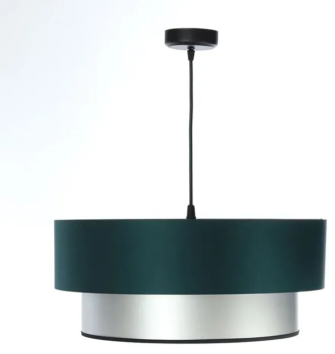 Srebrno-zielona nowoczesna lampa wisząca - S417 M9-H41