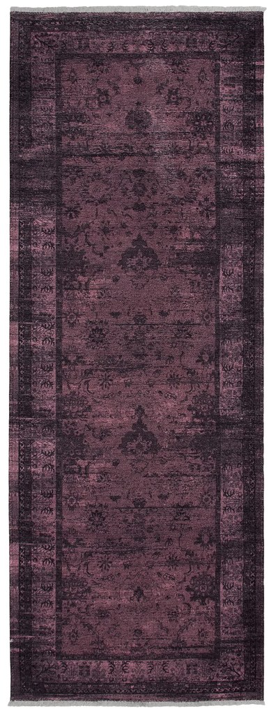 Dywan vintage Armand bordowy 80 cm x 215 cm