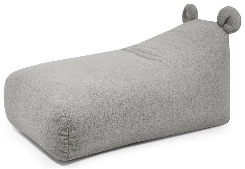 Jasnoszary dziecięcy worek do siedzenia z materiału bouclé Snug 130 Bear – SLOWDOWN