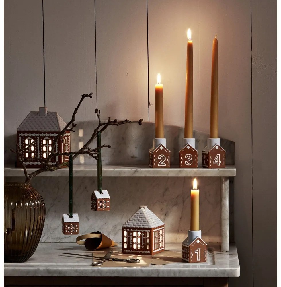 Ceramiczny adwentowy świecznik Gingerbread – Kähler Design