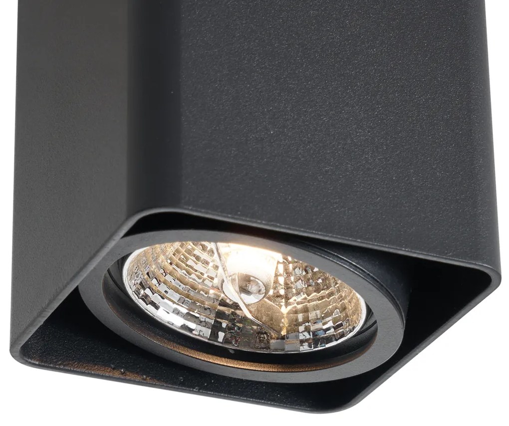 Designerski reflektor natynkowy czarny GU10 70 mm obrotowy i uchylny - Vox