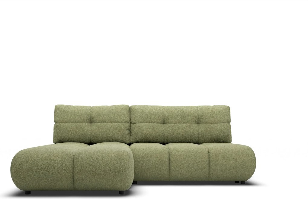 Masseno Narożnik CORSO z funkcją spania i pojemnikiem na pościel Narozniki L, Rozkładana sofa - Zielony, NOW OR NEVER 38