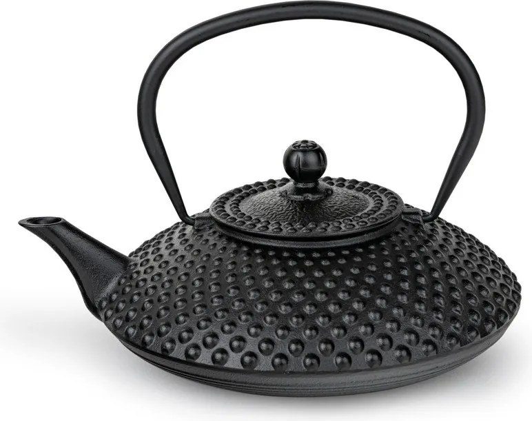Czarny żeliwny dzbanek do herbaty z sitkiem 1,25 l Xilin – Bredemeijer