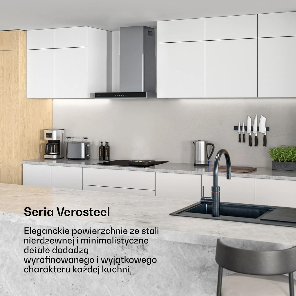 Klarstein Verosteel 60cm Płyta Indukcyjna 4 Strefy Gotowania Czarny