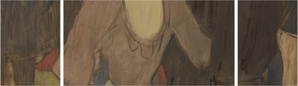 Obraz - Henri de Toulouse-Lautrec, La Goulue and Her Sister, reprodukcje (170x50 cm)