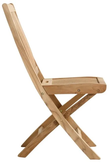 Drewniane krzesło ogrodowe w naturalnym kolorze Langli – Hartman